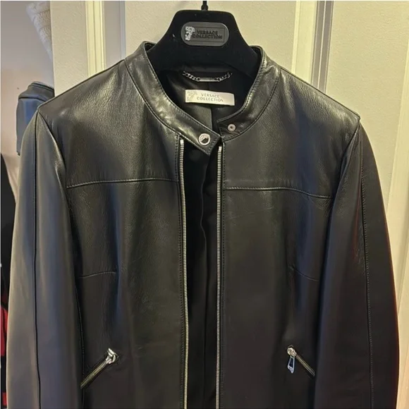Versace Collection leather jacket - Picture 2 of 10